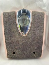 Vintage Detecto Bathroom Scale Working Pink with Cork Pad Art Deco Style