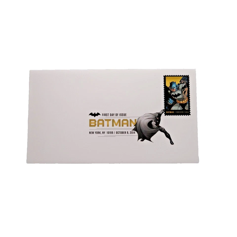 Batman 75th Anniversary US Postage Stamps Sheet of 20 + First Day of Issue - Image 2 of 4