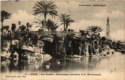 CPA AK NICE - La Grotte - Nouveaux Jardins et le Monument (513865)