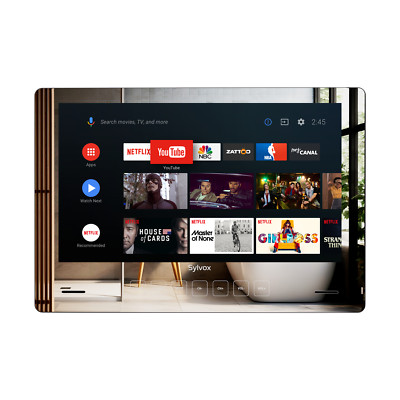 Sylvox 24'' Mirror  TV Google TV For Bathroom IP66 Waterproof TV 500nits