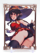 Goddess Story - Pink Metal Waifu Card - Megumin - NUMBERED #/100