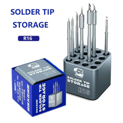 Solder Tip Storage Box R16 for C115 C210 C245 T12 Soldering Iron Tips Organizer