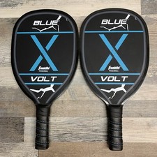 Lot of 2 Pickleball X Blue Volt Powered By Franklin Paddles - GOOD CONDITION
