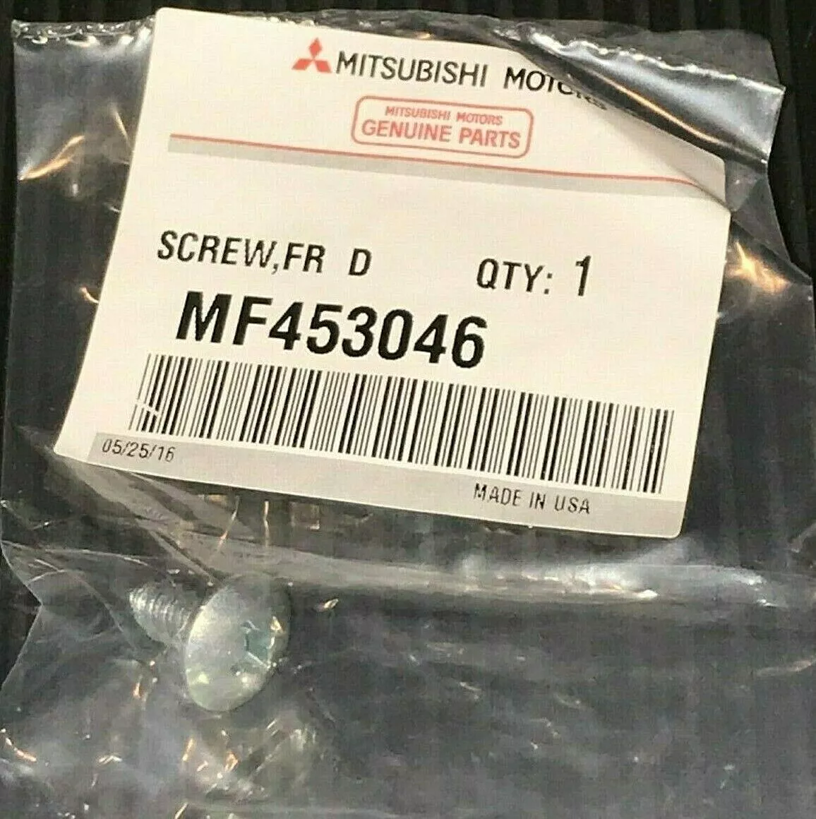 GENUINE OEM MITSUBISHI DOOR TRIM PANEL SCREW MF453046 OUTLANDER 