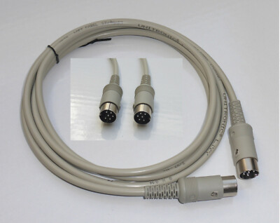 Commodore 64/128/116/16/+4 Serial Cable for Floppy/Printer. White Plug. 2M.