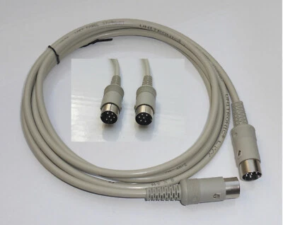 Cable serie Commodore 64/128/116/16/+4 para disquete/impresora. Enchufe blanco. 2M.