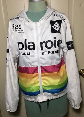 white polaroid jacket