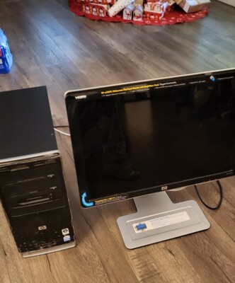 HP Pavilion a6400f PC Intel Pentium Dual Core E2200 3GB 500GB  HP W2207H Monitor
