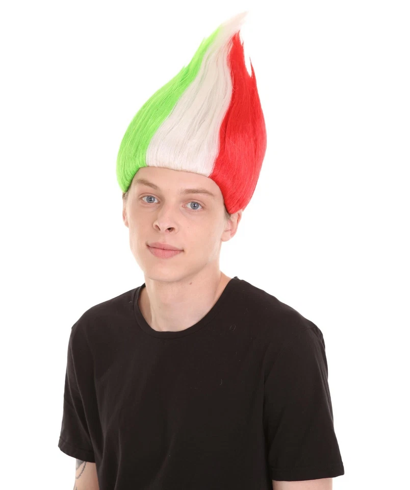Pelucas Troll Bandera Unisex Colecciones, Peluca 16 Países, Pelucas Deportivas, HM-130 Foto 2 de 4