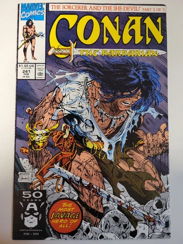 Conan The Barbarian #241 Marvel 1970 Series Todd McFarlane Cover 9.2 Near Mint-