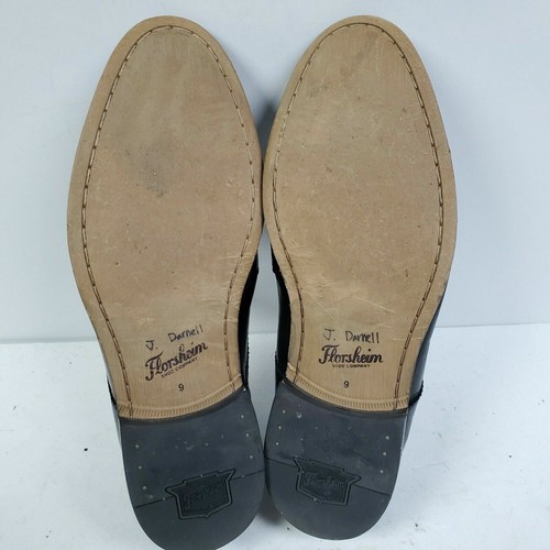 Florsheim Montinaro Derby Dress Shoes Mens 9 D11738 Black Leather Oxford Lace Up - Picture 8 of 8