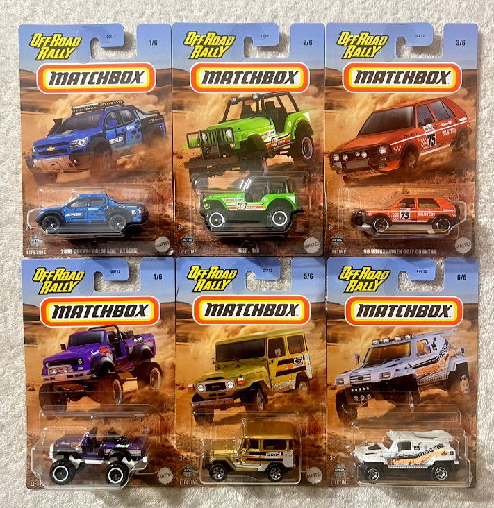 2024 MATCHBOX OFF ROAD RALLY SET OF 6 **NEW** | eBay