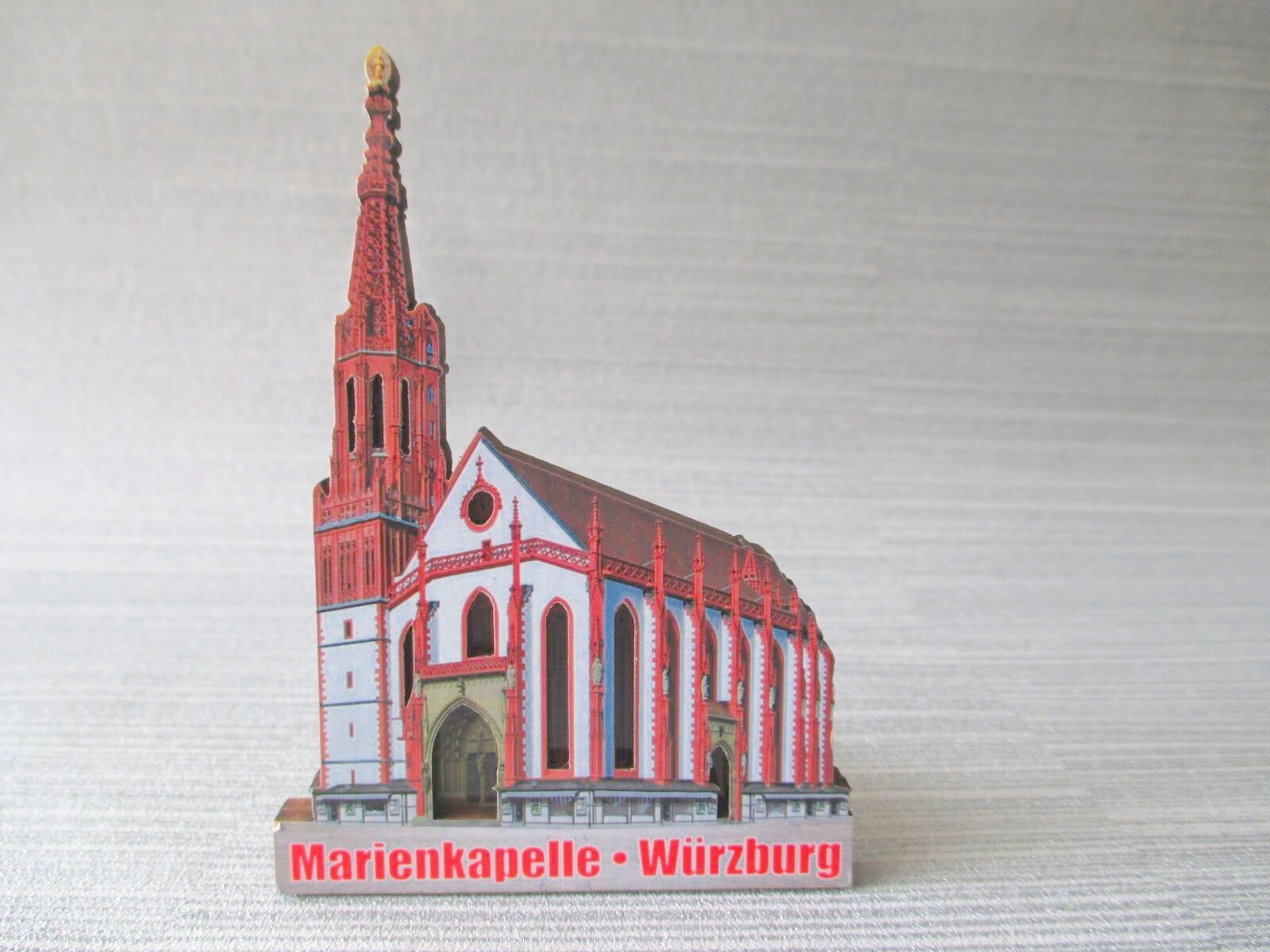 Würzburg Marienkapelle Church Wooden Souvenir Magnet Germany New