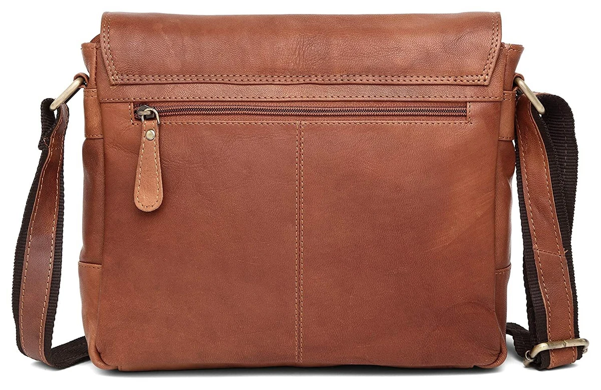 WILDHORN Laptop Bags : Buy WILDHORN Brown Leather Laptop Messenger