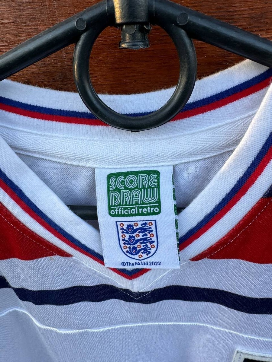 ENGLAND NATIONAL TEAM 1980/1983 HOME FOOTBALL SHIRT SCORE