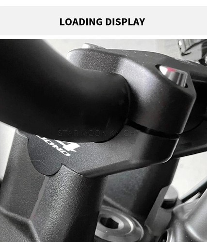 Handlebar Riser Clamp Extend Adapter For Aprilia Tuono 660 V4 900 Dorsoduro 17- - Picture 21 of 22