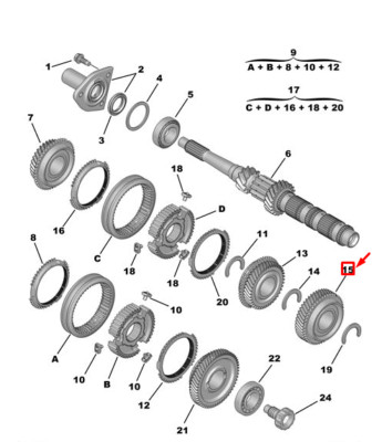 CITRO N C5 AIRCROSS Drive Gear 9826218080 New Genuine | eBay