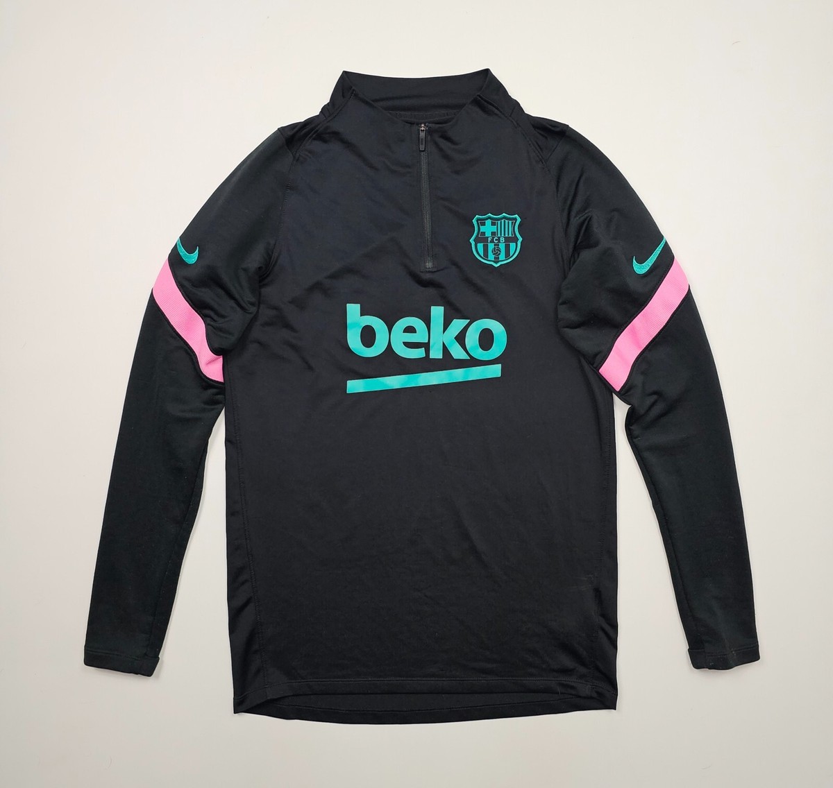 NIKE FC Barcelona Beko Track Jacket black pink jersey Men's NIKE FC Barcelona Beko Track Jacket black pink jersey Men's