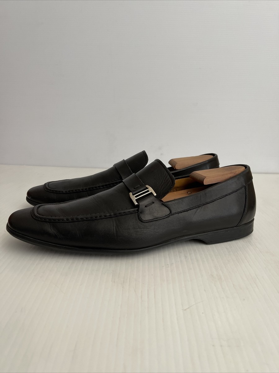 New! Magnanni Lino Black Leather Loafer Size 10 M 43 15061 DD150A Magnanni  main image 4