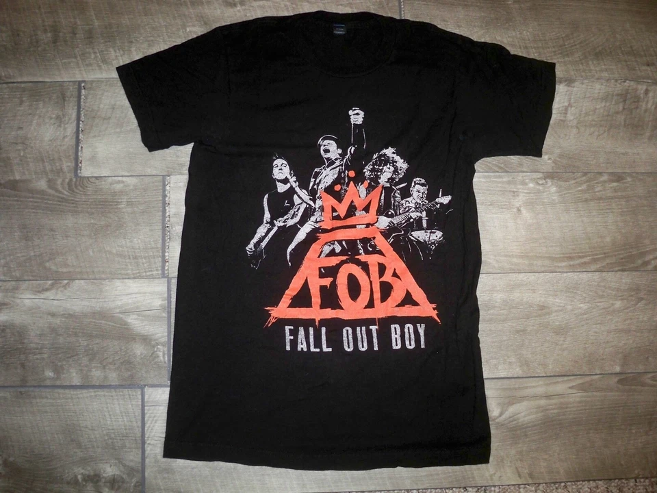 Fall Out Boy Monumentour Tultex T Shirt Band Concert Tour Black T-Shirt Small - Image 2 of 4