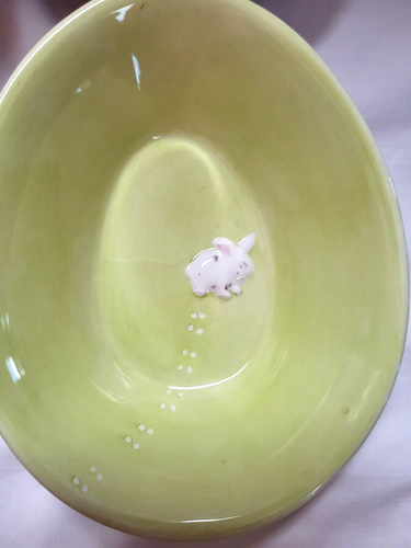 Williams Sonoma Spring Bunny Ramekins Bowls 4 in Original Box Pastel Easter - Picture 6 of 13