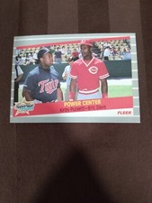 KIRBY PUCKETT ERIC DAVIS 1991 FLEER #639 POWER CENTER
