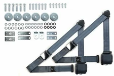 1964-75 Buick Blue Shoulder Belt Kit Aviation Buckles & Hardware