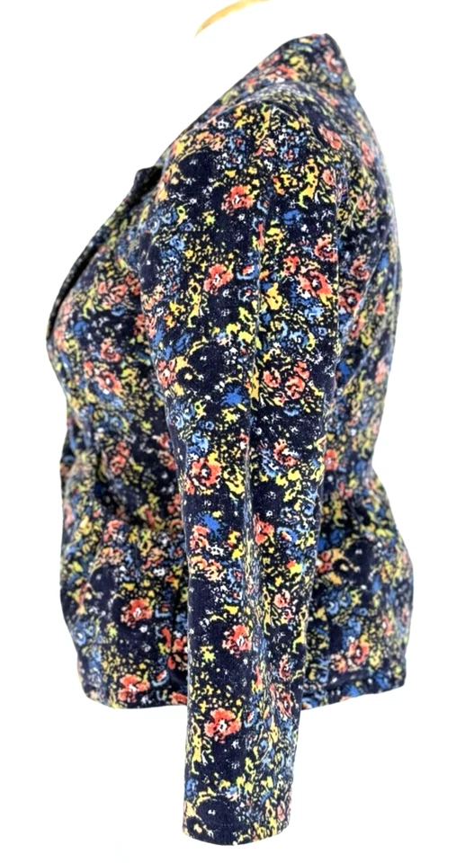 Cartonnier Anthropologie Womans Size 8 Blazer Garden Floral Corduroy Classic - Image 4 of 4