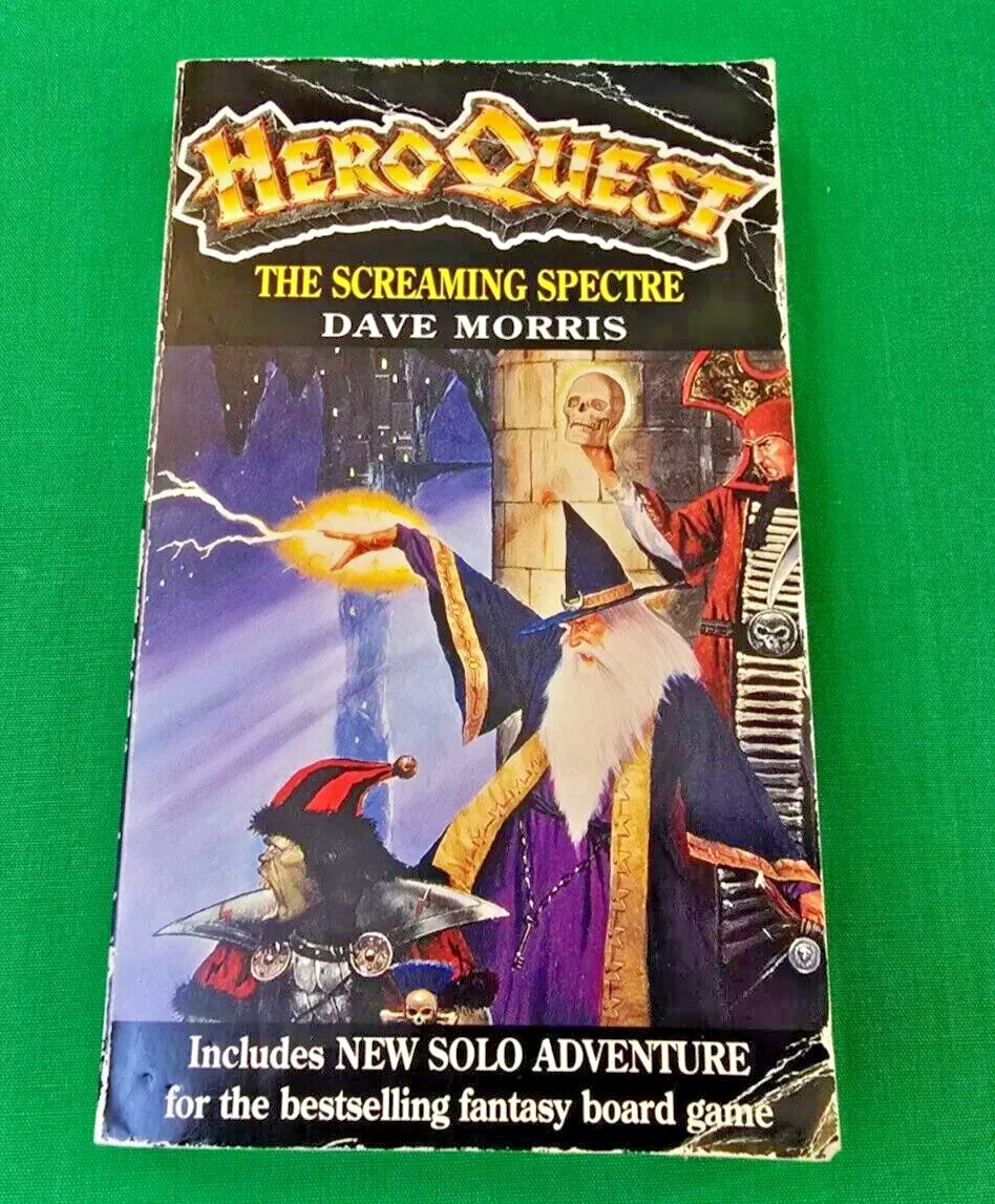 The Screaming Spectre **1st/1st EDITION!** HeroQuest Dave Morris Gamebook #3