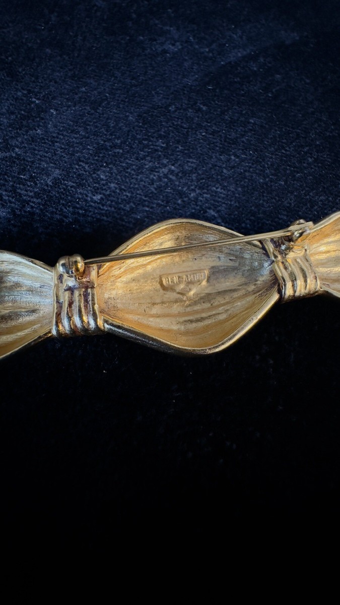 BEN-AMUN/ベンアムン】 PIN01 ブローチ Vintage Ben Amun Pin/ Brooch Gold Tone 3.5” Long | eBay