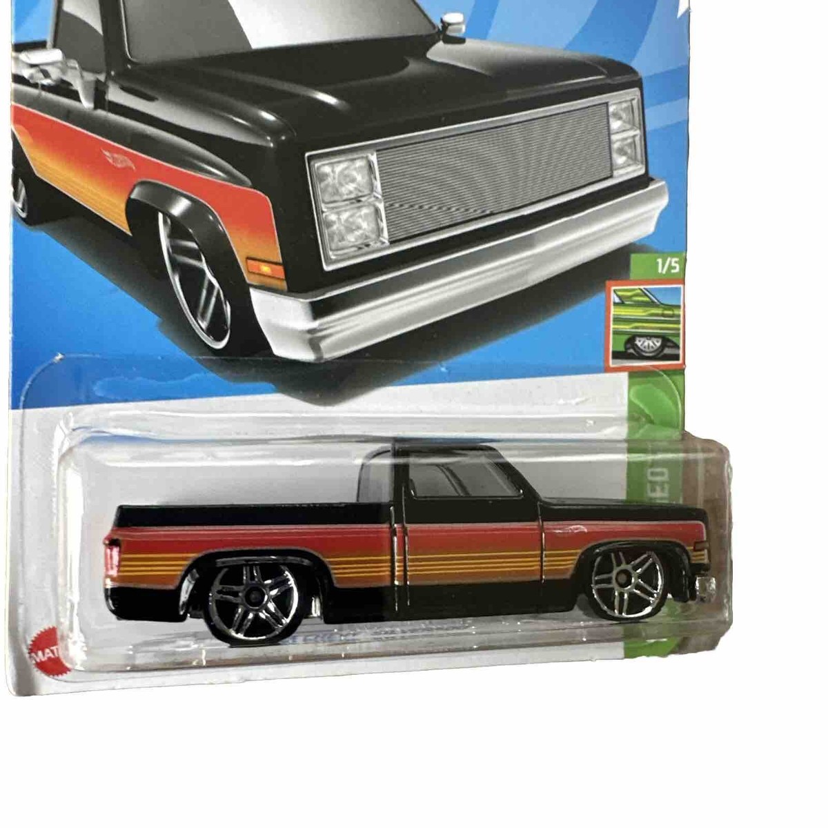Hot Wheels '83 Chevy Silverado Black #191 - 2023 HW Slammed | eBay