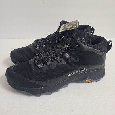 Merell Moab Speed Mid Gore-Tex Hiking Boots J067075 Size 12 Black