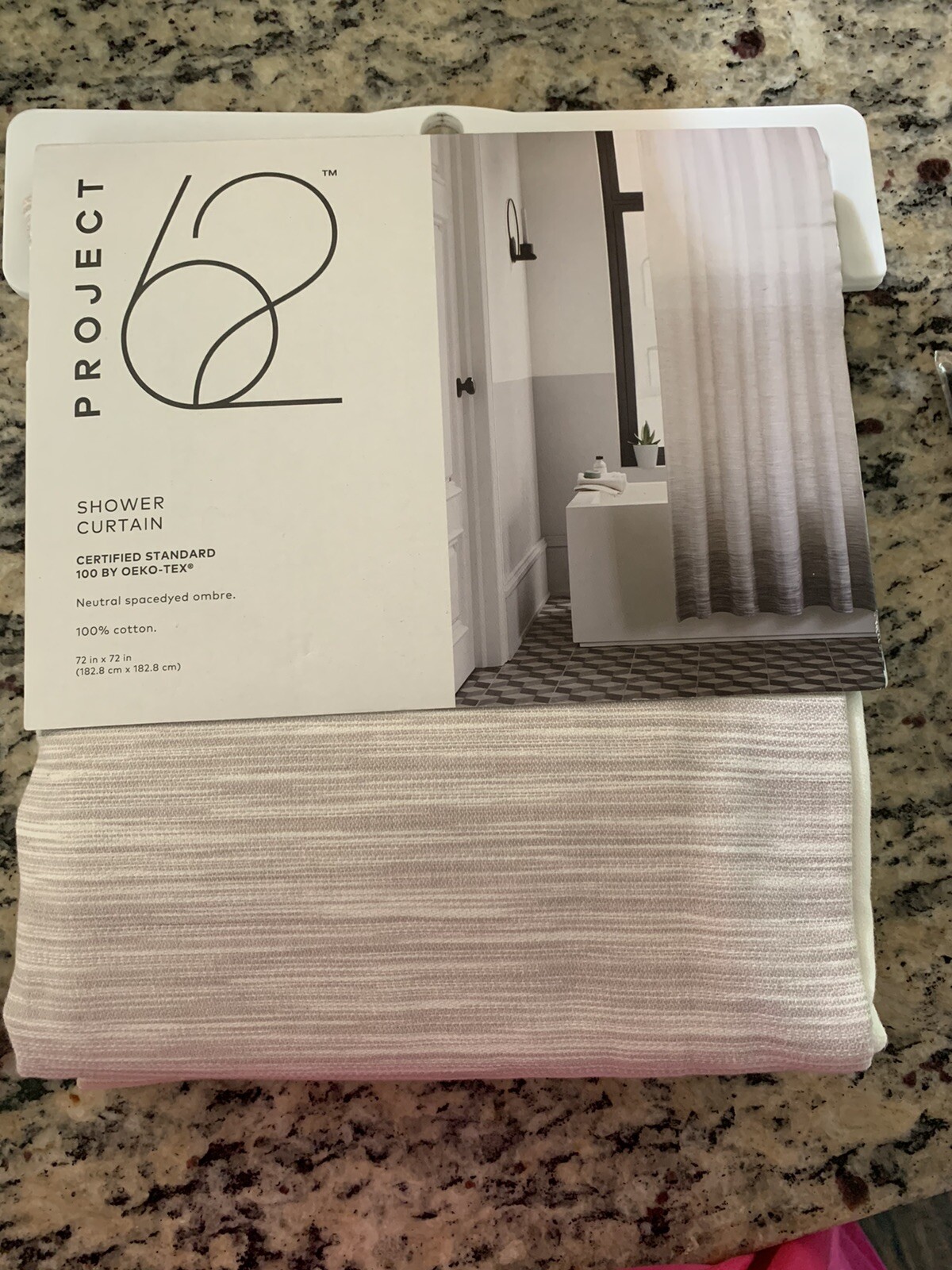 Project 62 SpaceDye Shower Curtain, Beige Tan NEW eBay