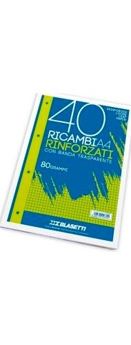 Blasetti Ricambi A4 Righe 0B 40 Fogli  2337