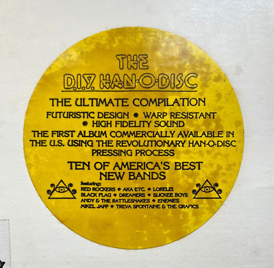 *PROMO* D.I.Y. Han-O-Disc Compilation Album Feat: BLACK FLAG Jim Warsinske 0001A