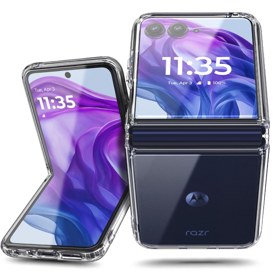 Custodia Trasparente Bumper Per Motorola Razr 2023-2025 E Razr+ Plus - Antishock E Sottile