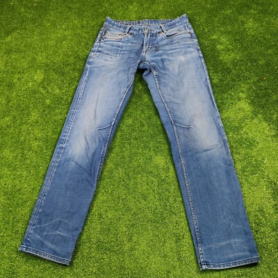 PME Legend Jeans Men W31 L34 Blue Regular fit Tapered Leg Denim American Classic