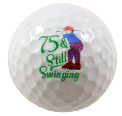 75th Birthday Golf Ball Present for Seventy Five Year Old Golfer Medium
