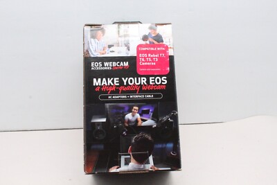 Canon - EOS Webcam Accessories Starter Kit for EOS Rebel T7, T6, T5, T3 Cameras