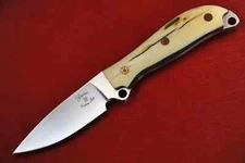 Busse Custom SLUT Duty .22" Hollow Ground INFI Full Pink Giraffe Bone Handle