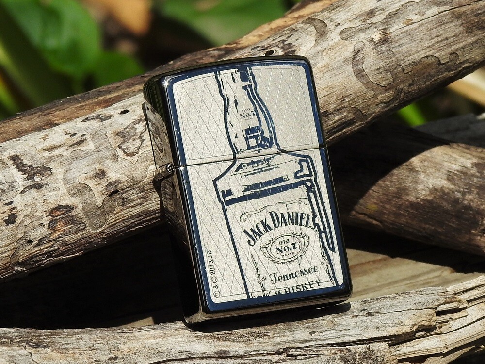 Jack Daniels Bottle Zippo Lighter - Old No. 7 - Tennessee Whiskey