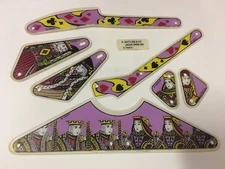 Gottlieb Jacks Open / Lucky Hand / Card Pinball Machine Plastic Set - New