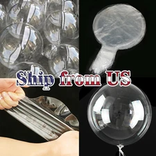 15x Transparent Bobo Balloon Latex Wedding Birthday Event Party Graduation Decor