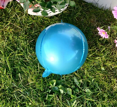 Globo Orbz Azul Bebé 10" Esfera Azul Claro Orbe Lámina Globo Globo - Imagen 1 de 4