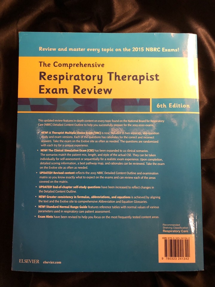 The Comprehensive Respiratory Therapist Exam Review 6th Edition GOOD