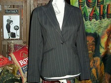 Yumi Mazao France Sharp Striped Blazer Size 38