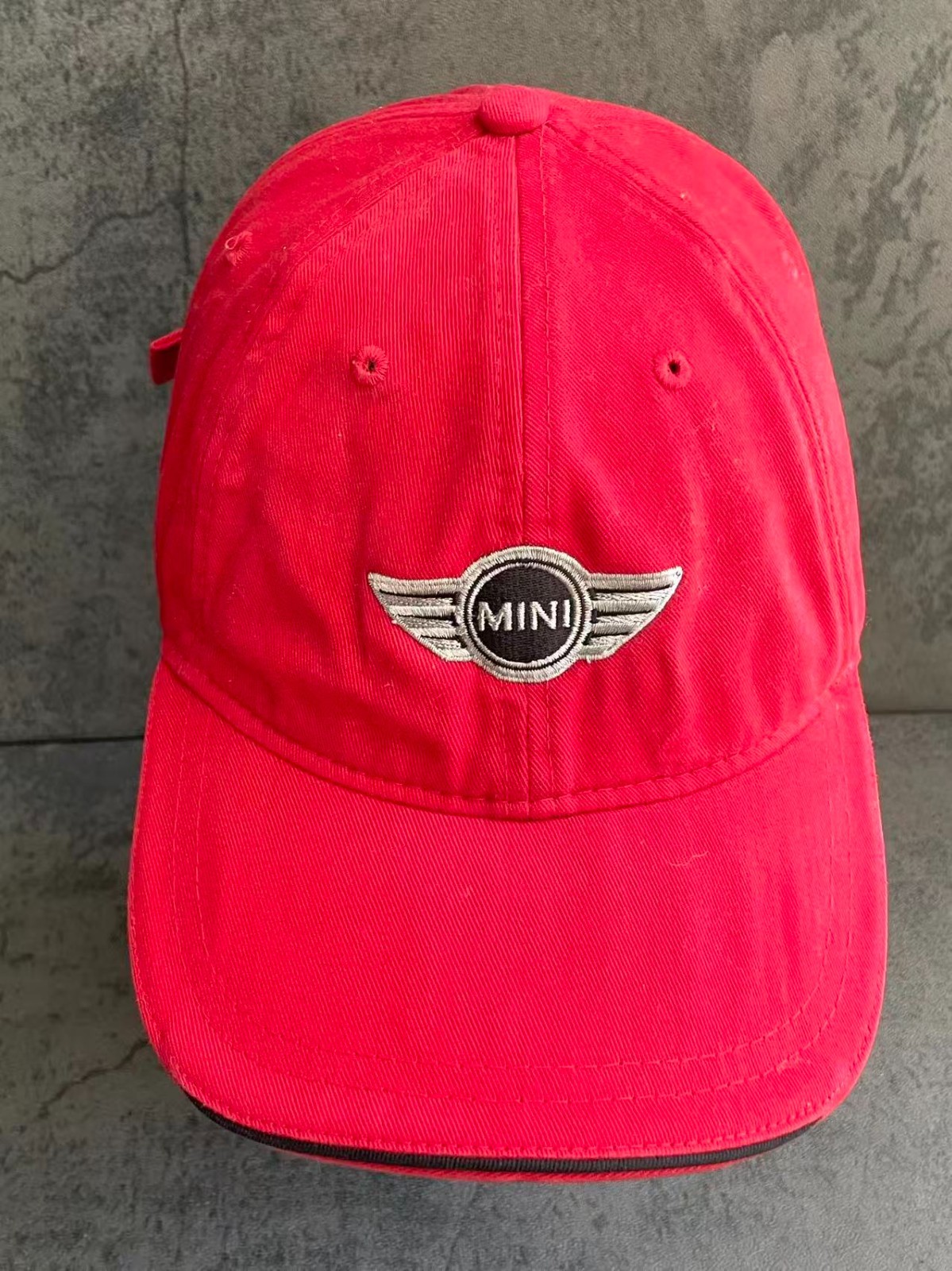 Mini Cooper Adjustable Strapback Dad Cap Red USA … - image 2