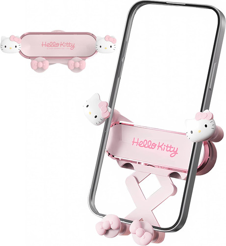 Car Phone Holder Mount for Women [Cute Pink], 2023 Upgrade Gravity Car Phone