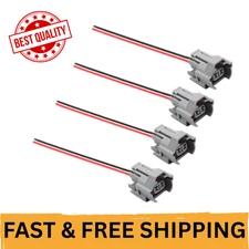 4x Fuel Injector Connector Pigtail Plug Replacement for Mazda Mitsubishi Toyota