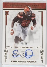 2016 National Treasures Rookie Signatures Gold 5/49 Emmanuel Ogbah #201 Auto 6fs
